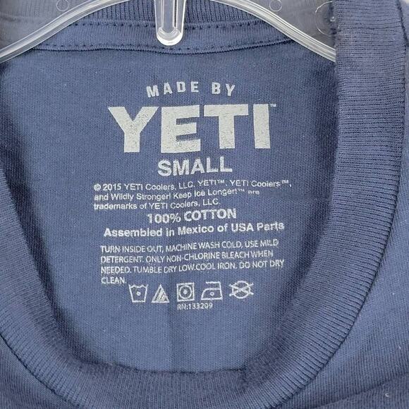 Yeti Men's T-Shirt Bear Print Small - Picture 5 of 6
